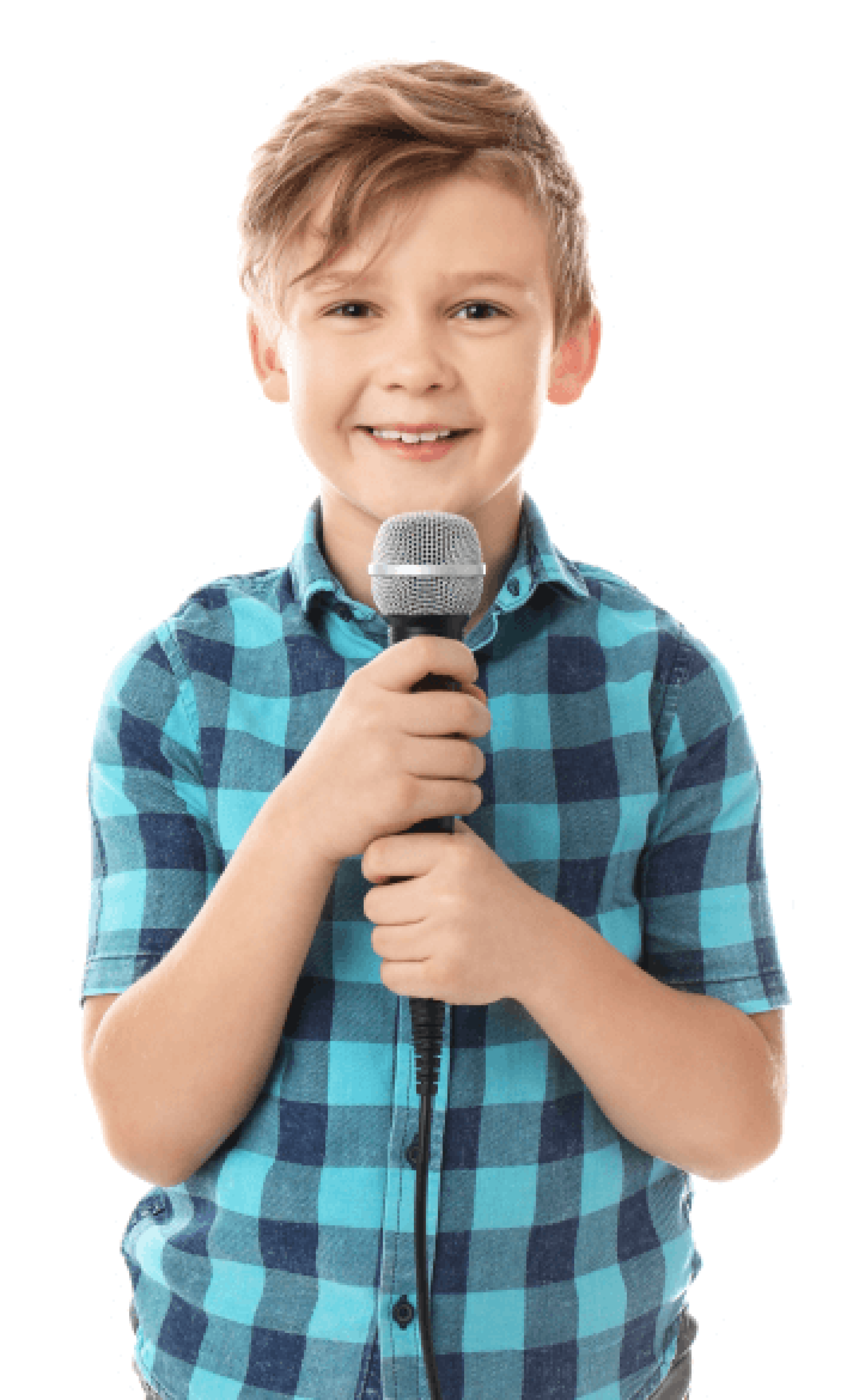 Junger Kinderreporter
