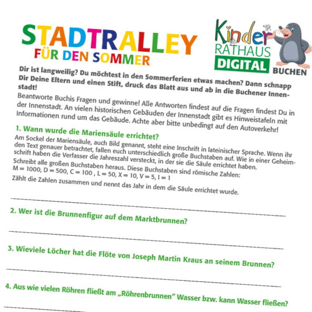 Stadtrally Ferienquiz